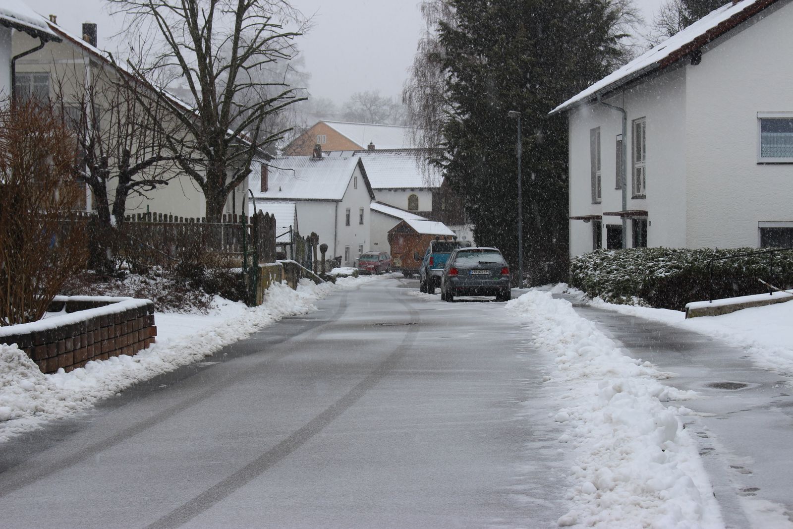 Driveway & Road Plowing — after